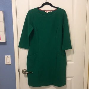 Boden Emerald Green Shift Dress